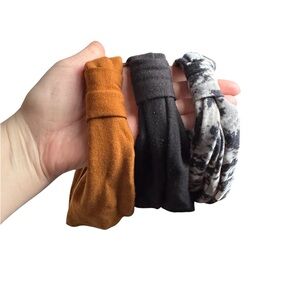 3 pack Boho Wide Stretchy Headbands